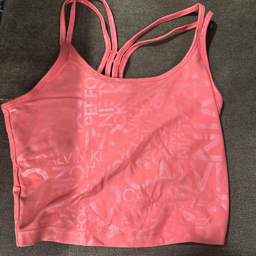 Calvin Klein Women's Pink Crop Top